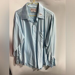 #3364-Men's Light Blue Long-Sleeve Dress Shirt